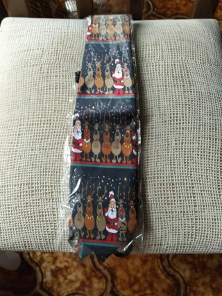 Corbata Navideña Santa y Renos