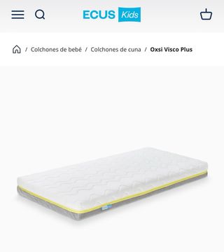 Colchón Cuna ECUS Kids Oxi Visco Plus 120x60