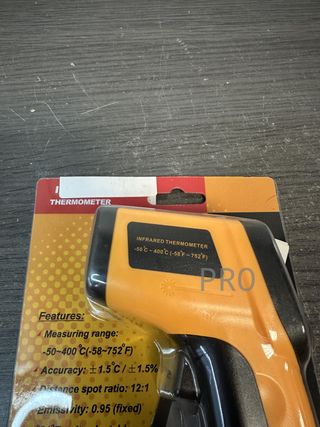 Termómetro infrarrojos para uso industrial,