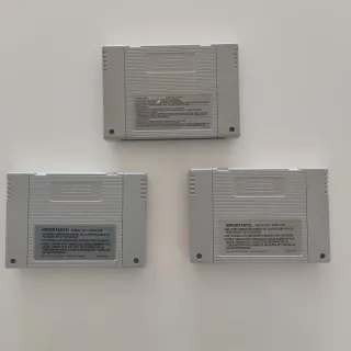 Lote de 3  Video Juegos para Super Nintendo