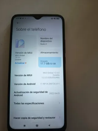 Xiaomi Redmi 9 Negro