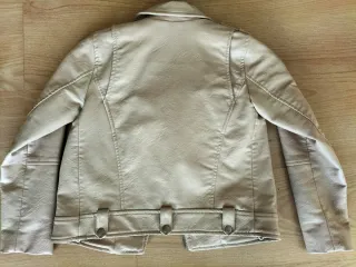 Cazadora polipiel Zara Beige