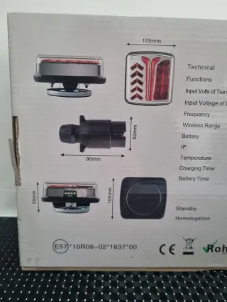 Kit Luces LED Inalambricas Remolque Aohewei