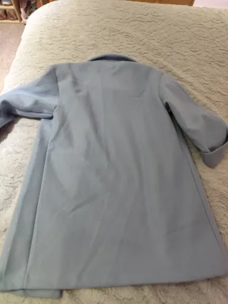 Abrigo paño azul talla S