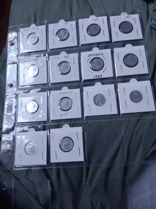 Monedas 5 y 10 céntimos 1940-1953