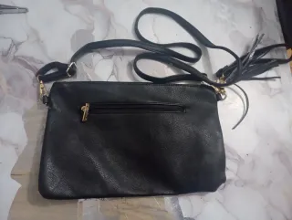 Bolso Negro con Estrella Plateada