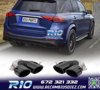 COLAS DE ESCAPE MERCEDES GLE W167 19- LOOK GLE53 NEGRO
