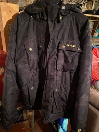 Abrigo negro talla L