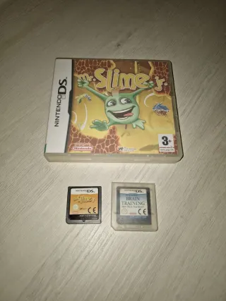 Lote 2 juegos Nintendo DS: Mr. Slime Jr. y Brain T