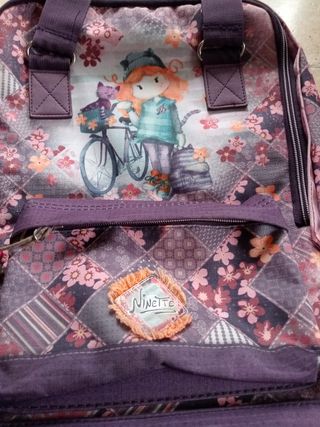 Mochila juvenil estampada