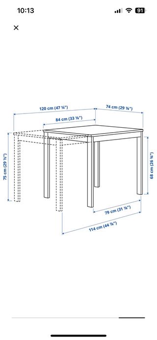 Mesa comedor con 4 sillas
