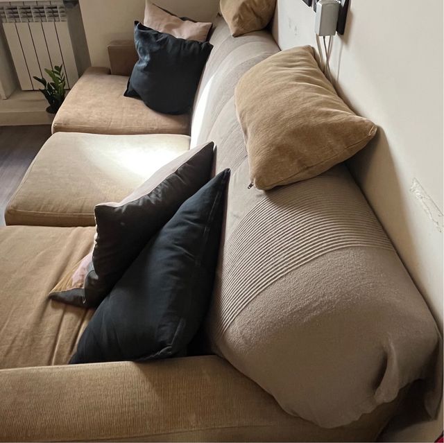 Sofá beige 3 plazas