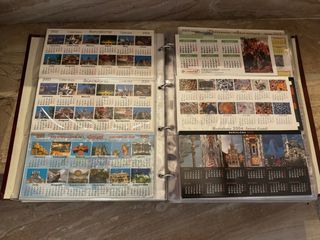 Lote 10 álbumes calendarios bolsillo