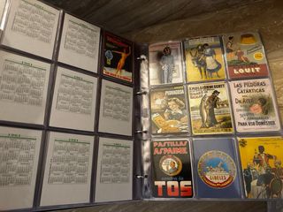 Lote 10 álbumes calendarios bolsillo