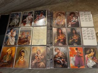 Lote 10 álbumes calendarios bolsillo