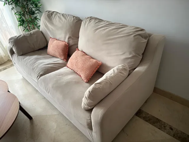 Divano a 2 posti beige