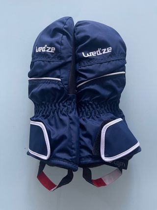 Manoplas niño Wed'ze azul talla 8