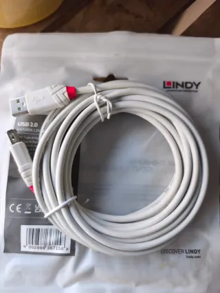Cavo prolunga USB 2.0 Lindy 5 metri
