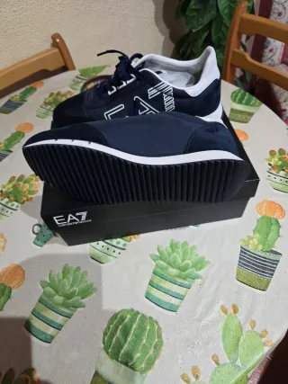 Zapatillas Emporio Armani Azul/Blanco Originales