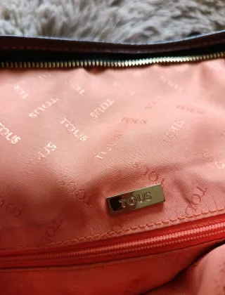 Bolso piel Tous negro y marrón