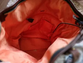 Bolso piel Tous negro y marrón