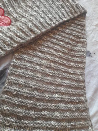 Bufanda Desigual Gris y Rosa