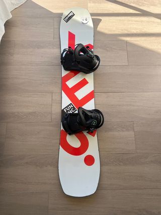 Tabla Snowboard con Fijaciones