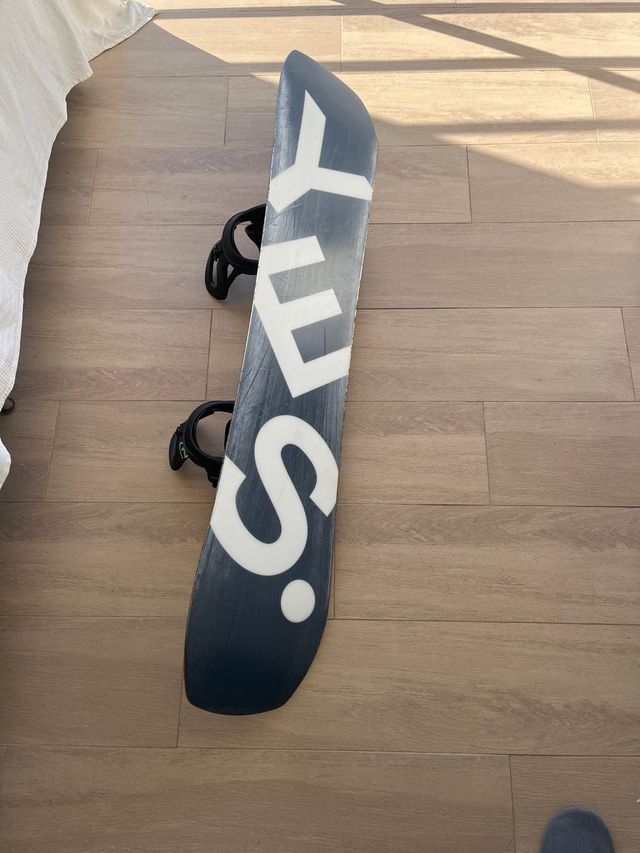 Tabla Snowboard con Fijaciones