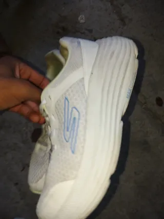 Zapatillas Skechers Mujer Blancas y Azules