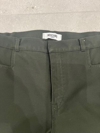 Pantalone donna Moschino verde oliva