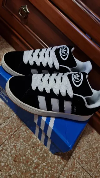 Adidas Campus Zapatillas Negras Blancas