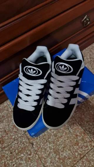 Adidas Campus Zapatillas Negras Blancas