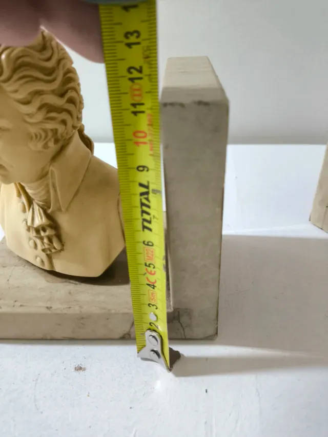 Sujetalibros Busto Mozart/Beethoven Mármol