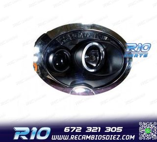 FAROS MINI R50 52 53 01-06 OJOS ANGEL LED FONDO NEGRO