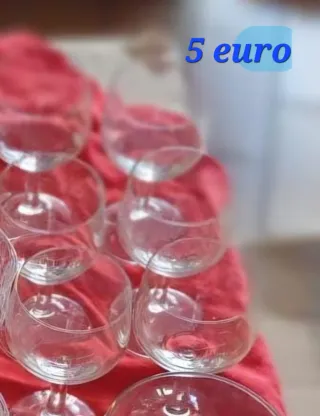 6 Bicchieri in vetro