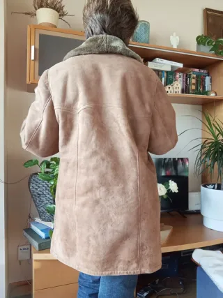 Abrigo Vintage Marrón y Verde