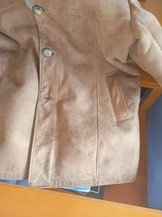 Abrigo Vintage Marrón y Verde