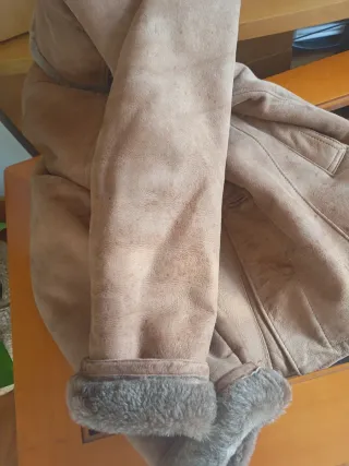 Abrigo Vintage Marrón y Verde