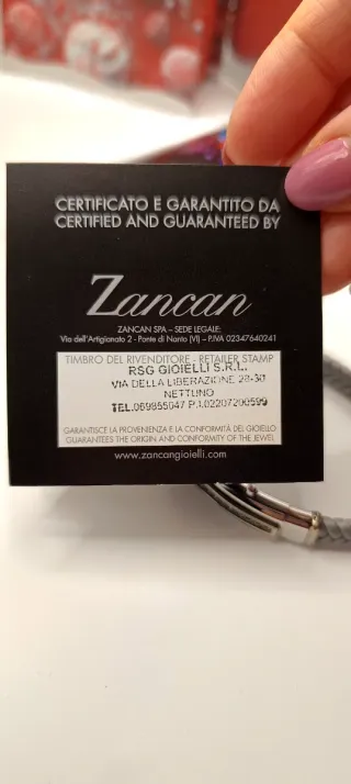 Bracciale Zancan Uomo Intrecciato Made in Italy