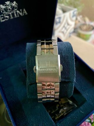 * Reloj FEStiNA Grande,Azul y Cobre, como NUEVO *