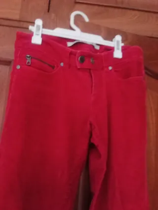 Pantalón elástico de pana