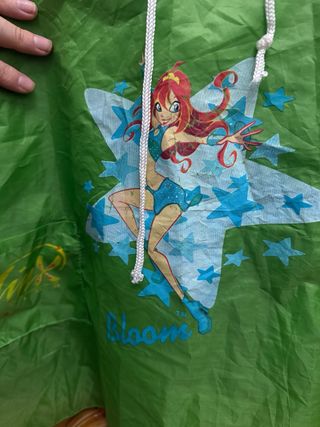 Poncho Winx Bloom bimba verde