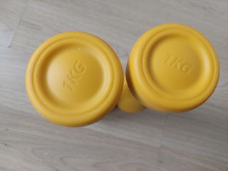 Mancuernas amarillas 1kg