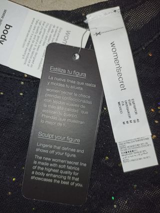 Body negro glitter Women's Secret Shape