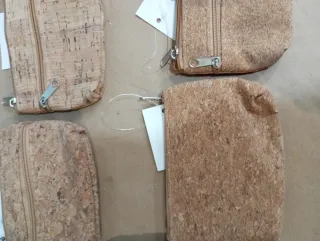 Lote 5 Monederos Corcho Natural