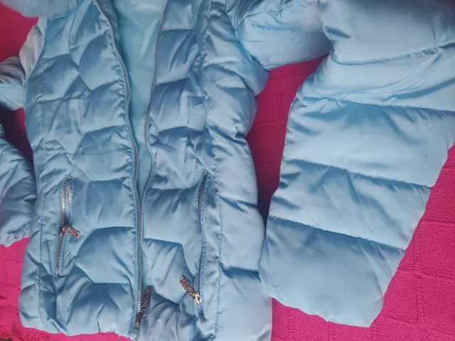 Chaqueta Invierno Mujer Azul con Capucha