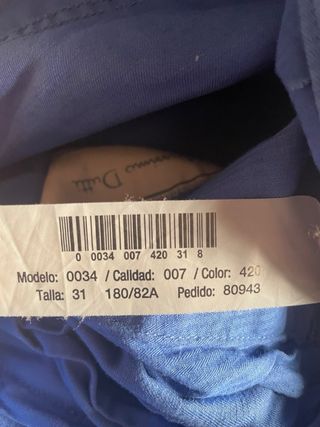 Pantalón Massimo Dutti Azul