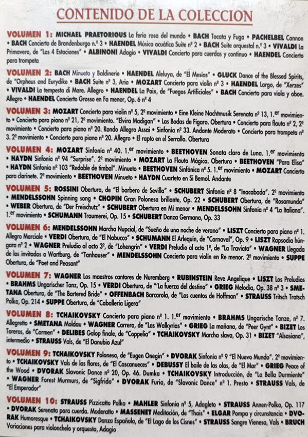10 CDs de música clásica