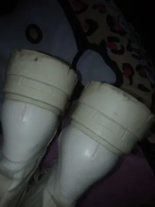 Botas plataforma Stradivarius beige talla 39