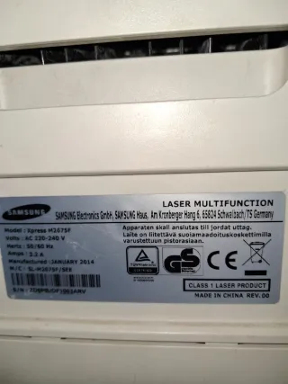 Impresora Láser Samsung M2627F Multifunción